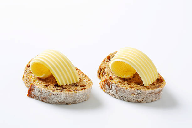 Slice of bread with butter