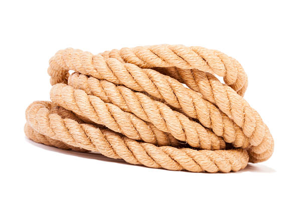 Twisted rope. stock photo