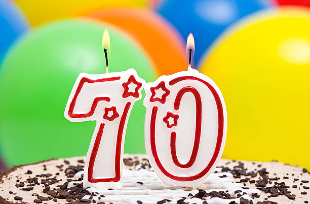 70st pastel de cumpleaños - 70st fotografías e imágenes de stock