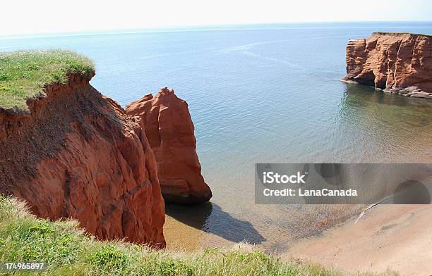 Beaches And Cliffs Of Magdalen Islands Quebec Stock Photo - Download Image Now - Canada, Cliff, Horizontal