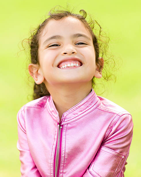 Little Girl Happiness stock photo