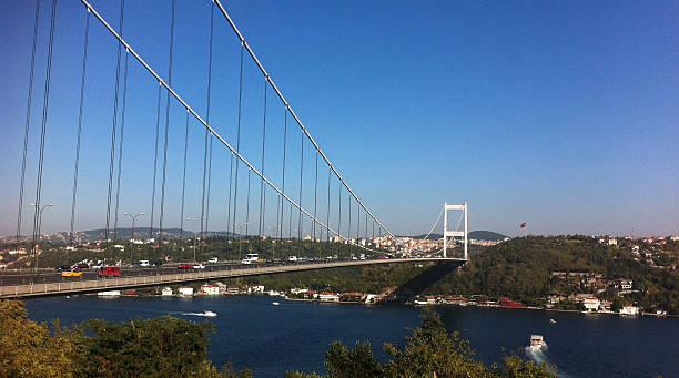 ponte sul bosforo, istanbul, turchia - mobilestock istanbul turkey day foto e immagini stock