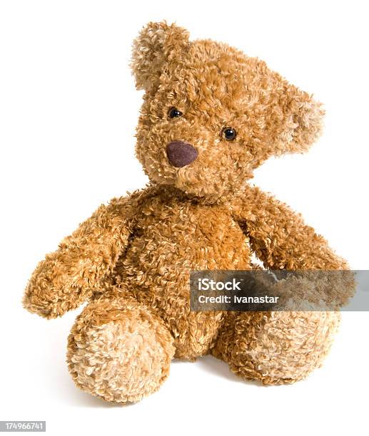 Small Teddy Bear Toy Stock Photo - Download Image Now - Teddy Bear, White Background, Toy