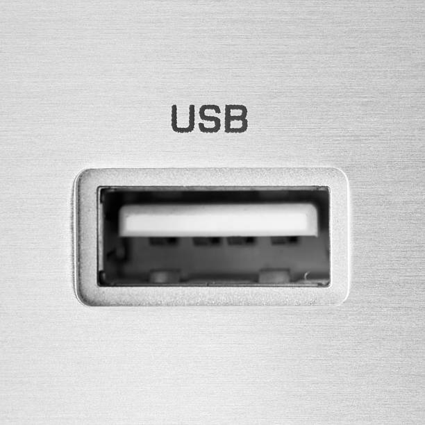 USB port stock photo