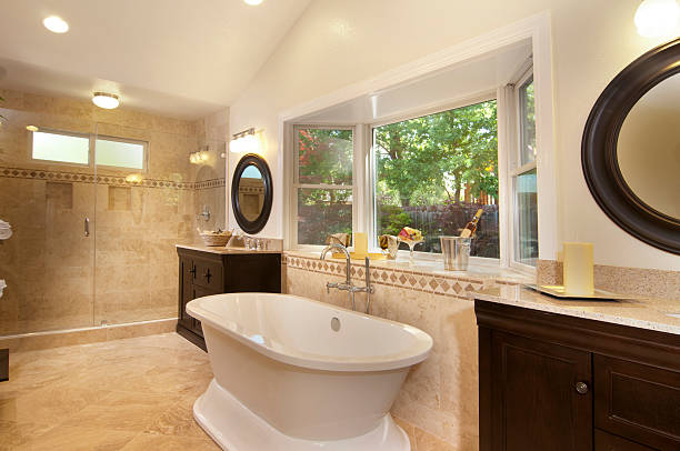 istock Bath Tub with Garden View 174966937