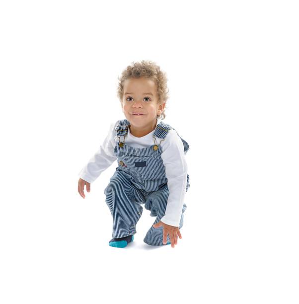 istock Toddler Learning To Stand Isolated On White 174966951