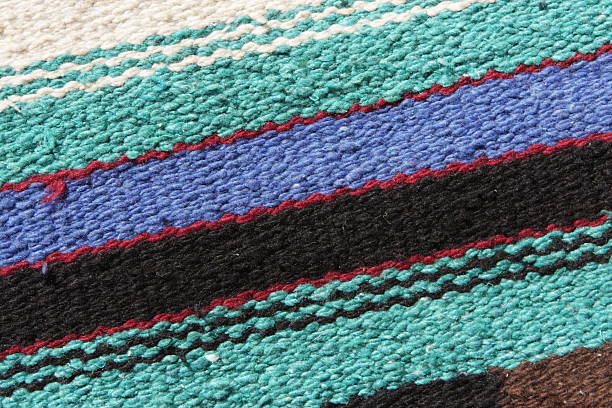 istock Navajo Woven Wool Blanket Rug 174967235