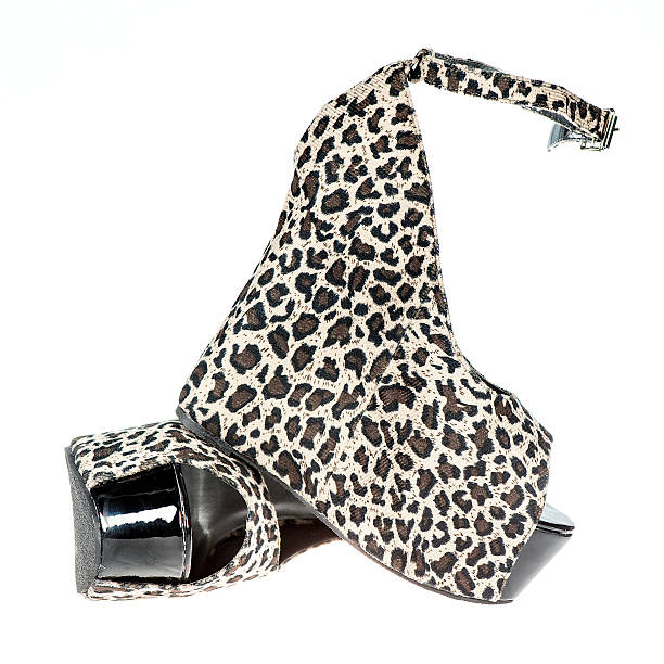 istock Fancy high heels in wedge style with ankle-strap 174967810