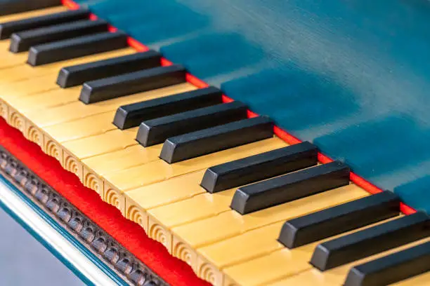 Photo of piano keyboard