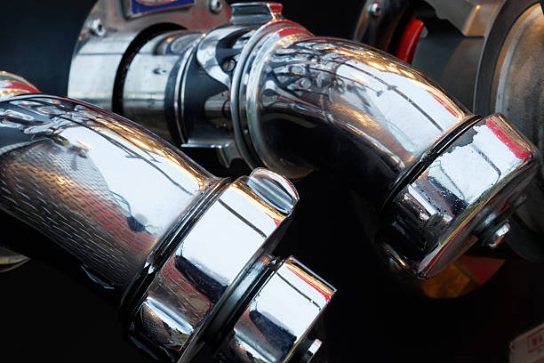 istock Fire truck hose ports. 174968254