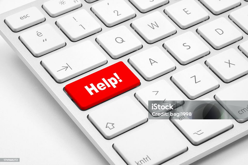 Help button on the keyboard A Helping Hand Stock Photo