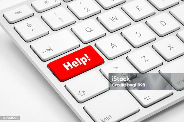 Help Button On The Keyboard Stock Photo - Download Image Now - A Helping Hand, Accessibility, Advice