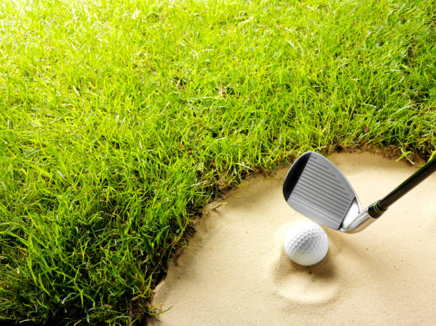 istock Golf Ball and Club in a Sand Bunker 174968446