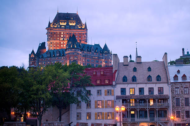 istock Chateau Frontenac Hotel in Quebec City, Canada at night 174968581