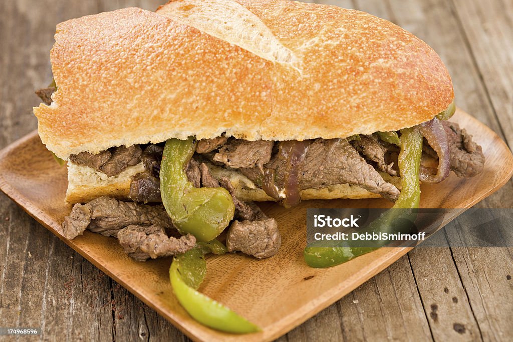 Philly Steak-Sandwich auf einer Platte - Lizenzfrei Philadelphia - Pennsylvania Stock-Foto