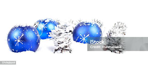 Decorazioni Di Natale - Fotografie stock e altre immagini di Argentato - Argentato, Bianco, Blu