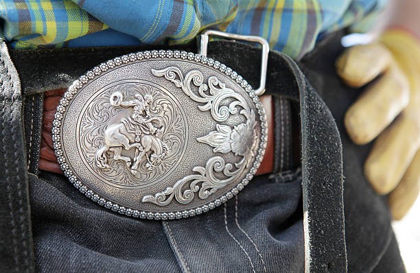Rodeo buckle stock photo