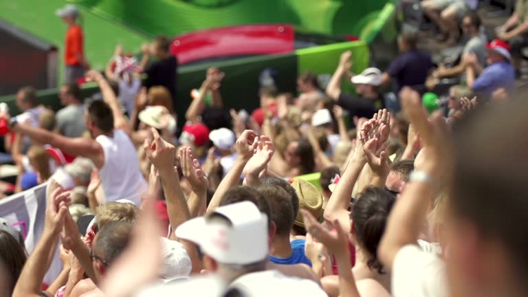 Applauding Fans at Sporting Event