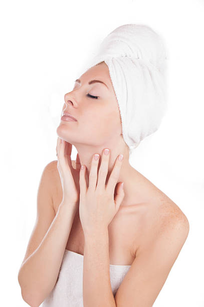 istock Sensual woman after bath with towel 174970395