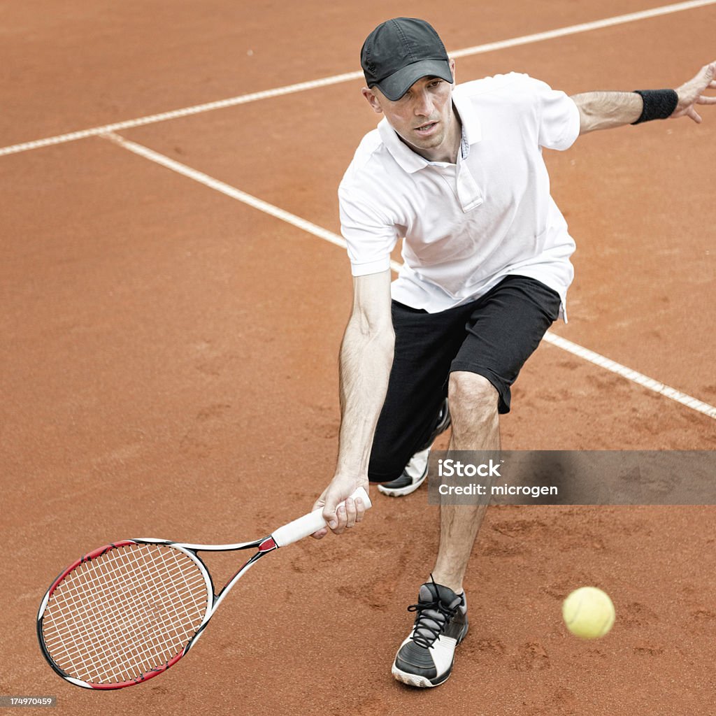 테니스 player - 로열티 프리 검은색 스톡 사진