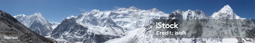 Kanchenjunga.  Everest circuito.  Nepal motivos. - Foto de stock de Aire libre libre de derechos