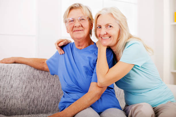 istock Mature woman embracing her mother. 174971964