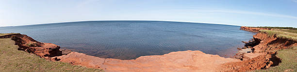 Cavendish Panorama Prince Edward Island National Park at Cavendish. Horizontal.-For more Maritime Canada images, click here.  CANADA'S MARITIME PROVINCES  cavendish beach at prince edward island national park canada stock pictures, royalty-free photos & images