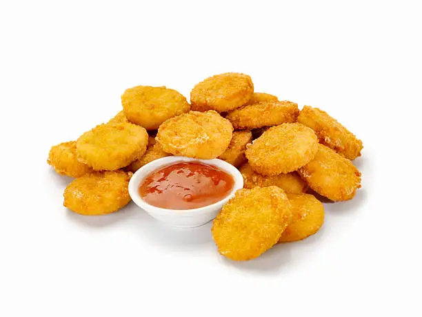 All White Meat Chicken Nuggets with Sweet and Sour Sauce- Photographed on Hasselblad H3D2-39mb Camera