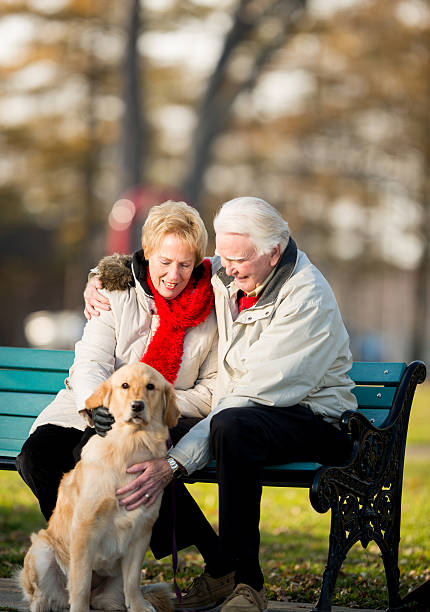 istock Senior couple with dog. 174973441