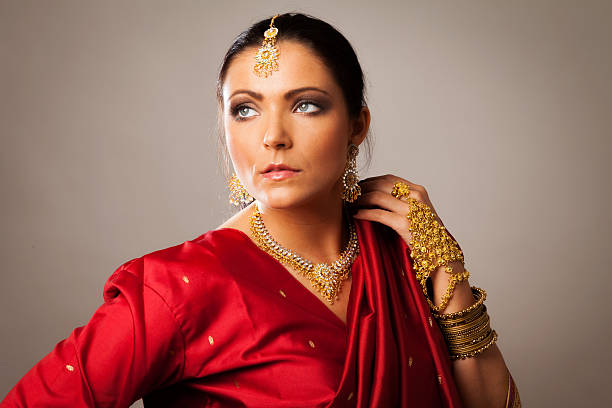 istock young woman wearing bollywood-style sari 174973568