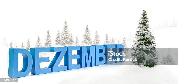 Dezemberdeutschen Wort Für Dezember Stockfoto und mehr Bilder von Alphabet - Alphabet, Blau, Charakterkopf