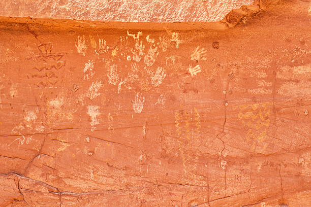 istock Petroglyphs at Many Hands Ruins in Monument Valley 174974305