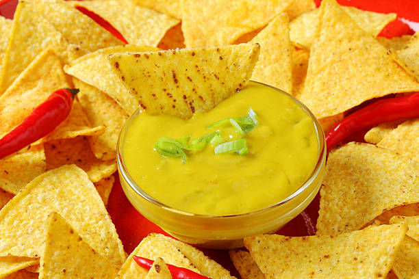 istock Tortilla chips with guacamole dip 174974649