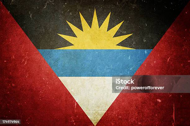 Flag Of Antigua And Barbuda Stock Photo - Download Image Now - All Central American Flags, Antigua & Barbuda, Antigua - Leeward Islands