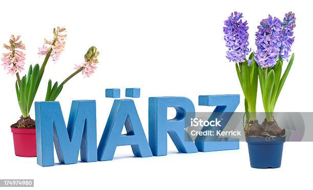 Märzdeutschen Wort Für März Stockfoto und mehr Bilder von Alphabet - Alphabet, Blau, Charakterkopf