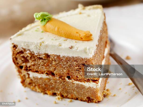 Carrot Cake Stock Photo - Download Image Now - Baked Pastry Item, Baking, Cake