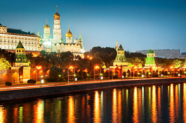 istock Moscow Cityscape Illuminations 174975118