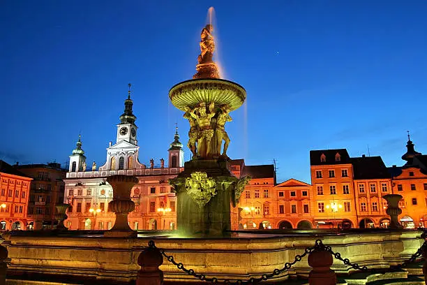 This Baroque fountain dating back to 1721 (stonemason ZachariA!A! Horn) is the largest of its kind in the Czech Republic (17 metres high and 200 m3 of water).