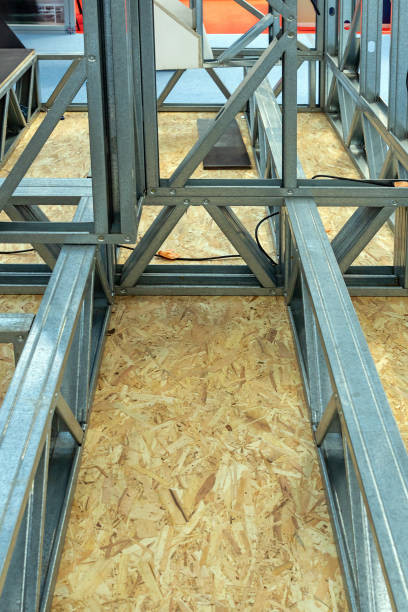 istock Prefabricated steel beams building 1749758362