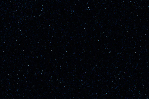 istock Galaxy space background.  Dark blue night sky with stars. Glowing stars in space. 1749758422