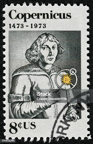 Photo libre de droit de Nicolas Copernic Timbre banque d'images et plus d'images libres de droit de Nicolas Copernic - Nicolas Copernic, Adulte, Astronome