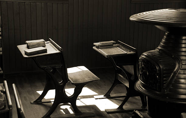 istock Vintage Desks in Black and White 174976296