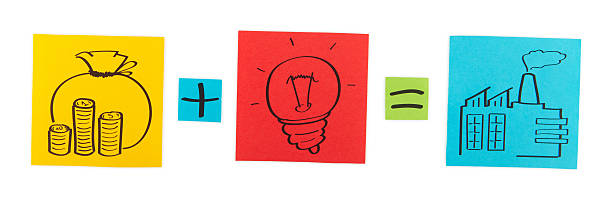 istock Concept of production start-up. Colored paper sheets. 174976362