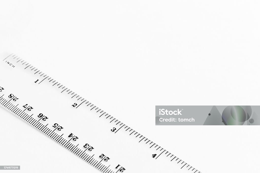 White Cm Ruler Ruler On White Background Stock Photo - Download Image Now - Accuracy ...