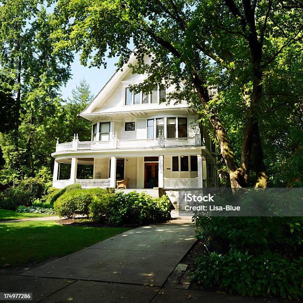 Bed And Breakfast Di Lusso Oak Park Chicago - Fotografie stock e altre immagini di Casa - Casa, Edificio residenziale, Vecchio