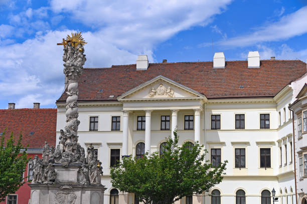 istock Statue of the Holy Trinity Plague column in Sopron, Hungary 1749777592