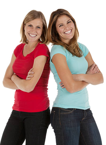 istock Attractive young beautiful female friends smiling 174977990