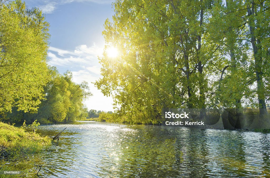 River im Sonnenlicht - Lizenzfrei Thüringen Stock-Foto