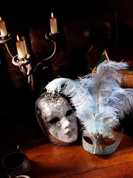 istock Two Venetian Masquerade Mask 174978127