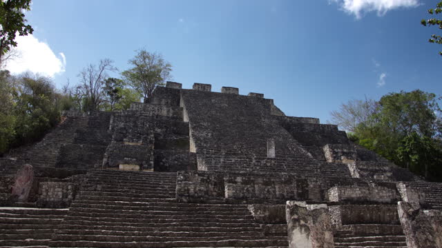 mayan ruins at kalakmul, mexico